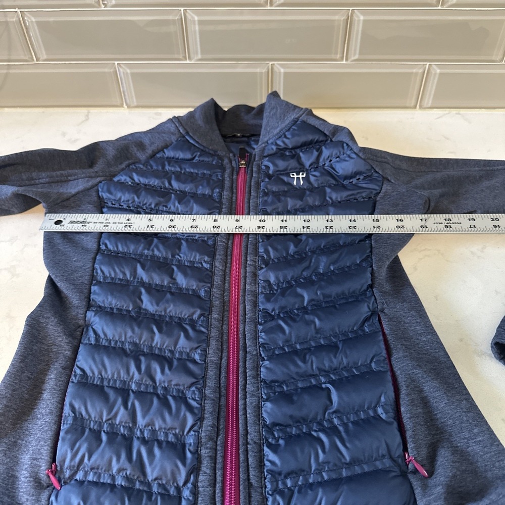Horse Pilot Women's Storm Jacket‎ Size Small Navy With Pink Zipper Down Blend - Picture 11 of 13